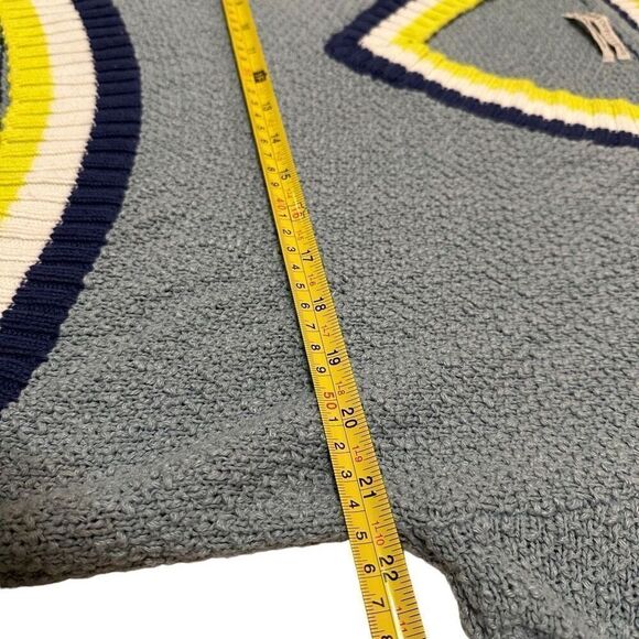 Urban Outfitters Blue Navy Yellow White V Neck Long Sleeve Casual Sweater XS - Picture 5 of 6